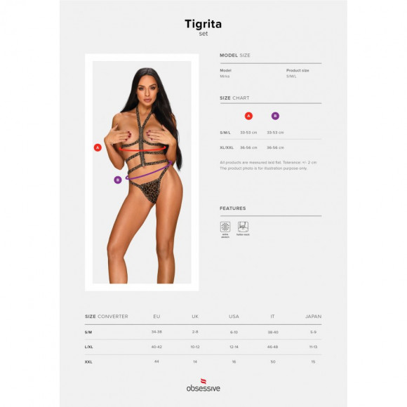 Хищный комплект Tigrita с открытым декольте Хищный комплект Tigrita с открытым декольте
