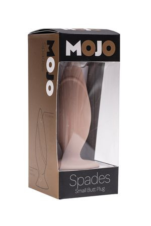 Анальная пробка на присоске MOJO SPADES SMALL телесного цвета - 8,5 см. Анальная пробка на присоске MOJO SPADES SMALL телесного цвета - 8,5 см.