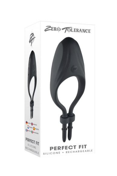 Черное эрекционное вибролассо Perfect Fit Черное эрекционное вибролассо Perfect Fit