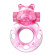 Розовое эрекционное виброкольцо на пенис Pink Bear Розовое эрекционное виброкольцо на пенис Pink Bear