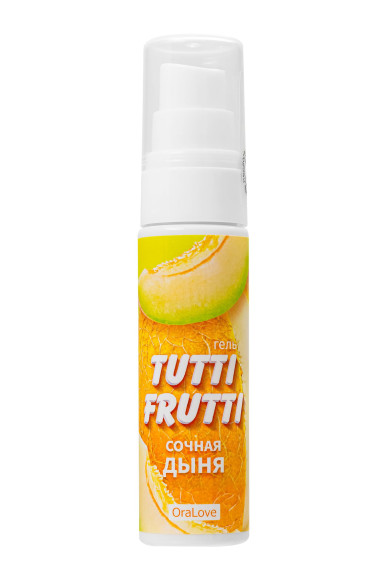 Гель-смазка Tutti-frutti со вкусом сочной дыни - 30 гр. Гель-смазка Tutti-frutti со вкусом сочной дыни - 30 гр.