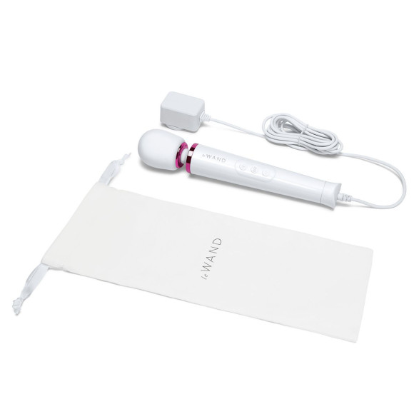Белый проводной вибратор Le Wand Petite Vibrating Massager - 25 см. Белый проводной вибратор Le Wand Petite Vibrating Massager - 25 см.