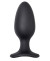 Черная анальная вибропробка HUSH 2 Size L - 12,1 см.