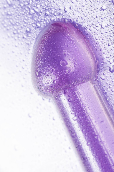 Фиолетовый фаллоимитатор Jelly Dildo S - 15,5 см.