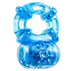 Голубое эрекционное виброкольцо Reusable 5 Function Cock Ring Голубое эрекционное виброкольцо Reusable 5 Function Cock Ring