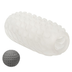Двусторонний мастурбатор с серым стимулирующим шариком Reversible Squishy Ball Stroker Двусторонний мастурбатор с серым стимулирующим шариком Reversible Squishy Ball Stroker