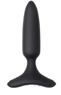 Черная анальная вибропробка HUSH 2 Size S - 12,1 см.