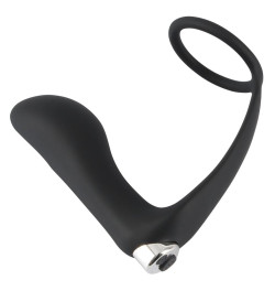 Черное эрекционное кольцо с анальной вибропробкой Vibrating Ring & Plug Черное эрекционное кольцо с анальной вибропробкой Vibrating Ring & Plug