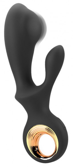 Черный вибратор-кролик с функцией расширения Inflatable Rabbit Vibrator - 18,3 см. Черный вибратор-кролик с функцией расширения Inflatable Rabbit Vibrator - 18,3 см.