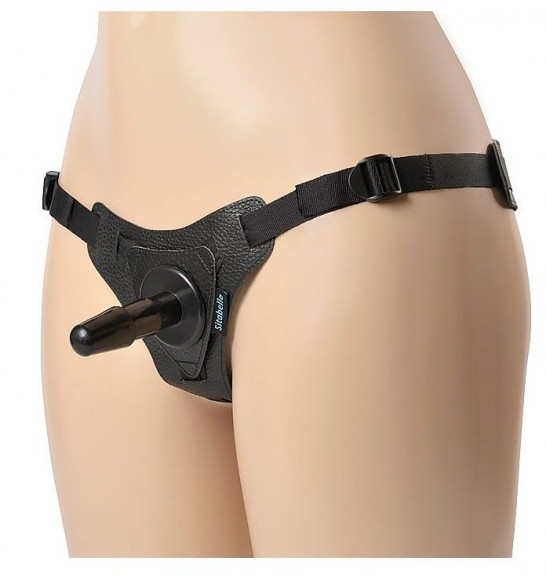 Чёрные трусики с плугом HARNESS Trapper - размер XS-M