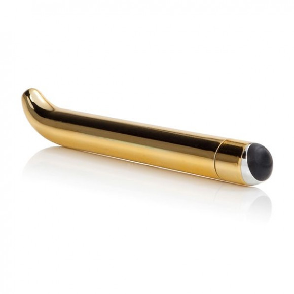 Золотистый вибратор с загнутым кончиком 5-Function Precious Metal Slims Slender G s - 14 см. Золотистый вибратор с загнутым кончиком 5-Function Precious Metal Slims Slender G s - 14 см.