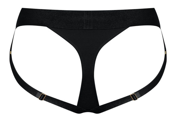 Черные трусики для насадок Heroine Lingerie Harness - size S Черные трусики для насадок Heroine Lingerie Harness - size S