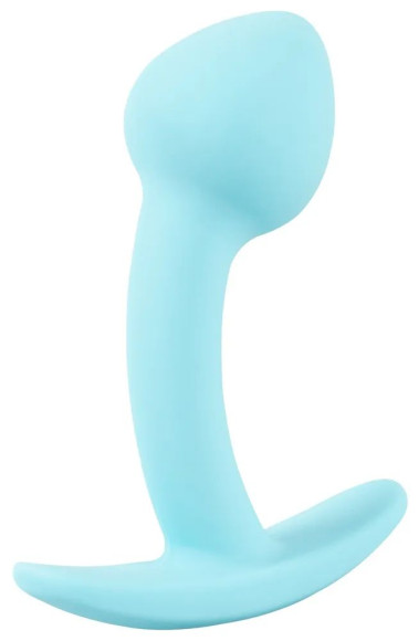 Голубая анальная втулка Mini Butt Plug - 7,1 см. Голубая анальная втулка Mini Butt Plug - 7,1 см.