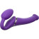 Фиолетовый безремневой вибрострапон Silicone Bendable Strap-On - size M Фиолетовый безремневой вибрострапон Silicone Bendable Strap-On - size M