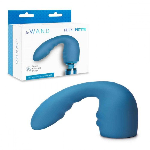 Синяя насадка Flexi для вибратора Le Wand Petite Синяя насадка Flexi для вибратора Le Wand Petite