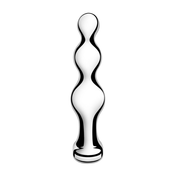 Стальной анальный фаллоимитатор для простаты Stainless Steel Anal Beads - 13 см. Стальной анальный фаллоимитатор для простаты Stainless Steel Anal Beads - 13 см.