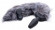 Черная анальная вибропробка с серым лисьим хвостом Grey Fox Tail Vibrating Anal Plug