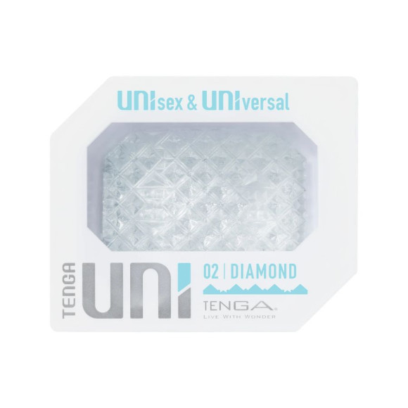 Прозрачный мастурбатор-стимулятор Tenga Uni Diamond Прозрачный мастурбатор-стимулятор Tenga Uni Diamond