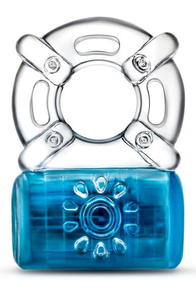 Синее эрекционное виброкольцо One Night Stand Vibrating C-Ring Синее эрекционное виброкольцо One Night Stand Vibrating C-Ring