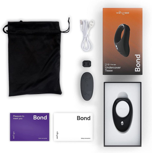 Черное эрекционное кольцо для ношения We-Vibe Bond Черное эрекционное кольцо для ношения We-Vibe Bond