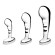 Набор из 3 стальных стимуляторов простаты Stainless Steel P-spot Training Set Набор из 3 стальных стимуляторов простаты Stainless Steel P-spot Training Set