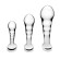 Набор из 3 стальных стимуляторов простаты Stainless Steel P-spot Training Set Набор из 3 стальных стимуляторов простаты Stainless Steel P-spot Training Set