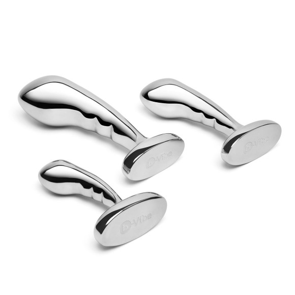 Набор из 3 стальных стимуляторов простаты Stainless Steel P-spot Training Set Набор из 3 стальных стимуляторов простаты Stainless Steel P-spot Training Set