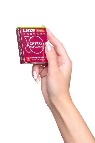 Презервативы с ароматом вишни LUXE Royal Cherry Collection - 3 шт. Презервативы с ароматом вишни LUXE Royal Cherry Collection - 3 шт.