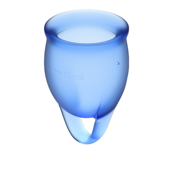 Набор синих менструальных чаш Feel confident Menstrual Cup Набор синих менструальных чаш Feel confident Menstrual Cup