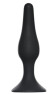 Чёрная анальная пробка Slim Anal Plug Large - 12,5 см. Чёрная анальная пробка Slim Anal Plug Large - 12,5 см.