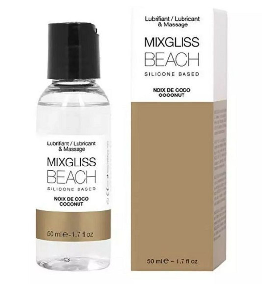 Смазка на силиконовой основе Mixgliss Beach - 50 мл. Смазка на силиконовой основе Mixgliss Beach - 50 мл.