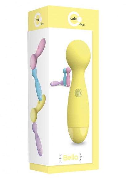 Жёлтый вибромассажер BELLA LARGE WAND MASSAGER - 19 см. Жёлтый вибромассажер BELLA LARGE WAND MASSAGER - 19 см.