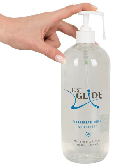 Гель-смазка на водной основе Just Glide Waterbased - 1000 мл. Гель-смазка на водной основе Just Glide Waterbased - 1000 мл.