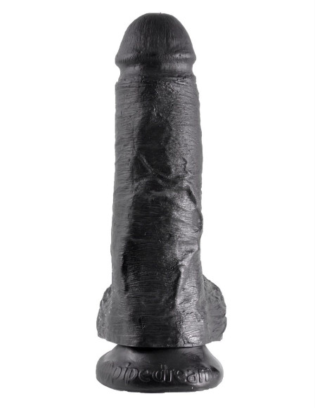 Чёрный фаллоимитатор 8 Cock with Balls - 21,3 см. Чёрный фаллоимитатор 8 Cock with Balls - 21,3 см.