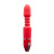 Красный анальный вибромассажёр MENZSTUFF ANAL PLEASURE VIBE - 20 см.