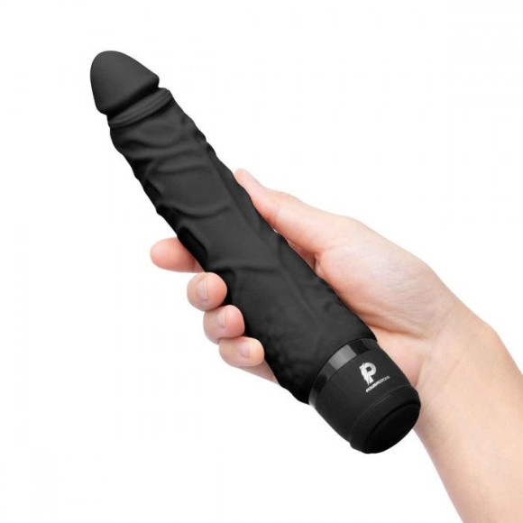 Черный вибратор-реалистик 7 Realistic Vibrator - 20 см. Черный вибратор-реалистик 7 Realistic Vibrator - 20 см.