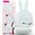 Мятный вибратор Lemon Rabbit с 2 виброяйцами