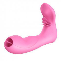Розовый вибромассажер SEX MASSAGER с пультом ДУ Розовый вибромассажер SEX MASSAGER с пультом ДУ
