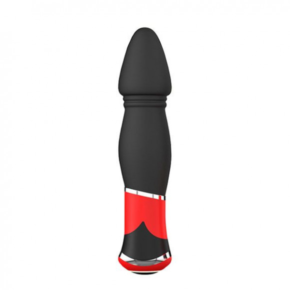 Чёрный анальный стимулятор с вибрацией BOOTYFUL CONED VIBE BLACK