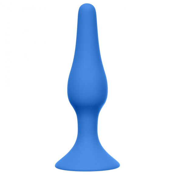 Синяя анальная пробка Slim Anal Plug XL - 15,5 см. Синяя анальная пробка Slim Anal Plug XL - 15,5 см.