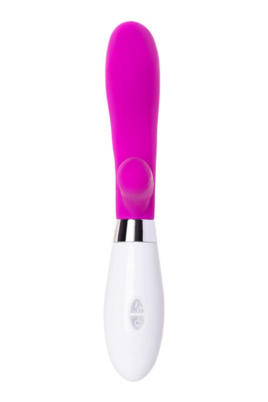 Розовый силиконовый вибратор с клиторальным стимулятором A-Toys Mady - 20,4 см. Розовый силиконовый вибратор с клиторальным стимулятором A-Toys Mady - 20,4 см.