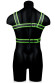 Стильная портупея Body Harness с неоновым эффектом - размер L-XL Стильная портупея Body Harness с неоновым эффектом - размер L-XL