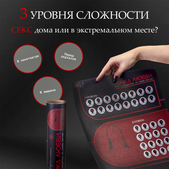 Плакат для двоих Точка любви со скретч-слоем Плакат для двоих Точка любви со скретч-слоем