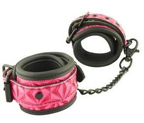 Розово-черные оковы на ноги Ankles Cuffs