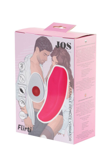 Розовый вибратор FLIRTY для ношения в трусиках Розовый вибратор FLIRTY для ношения в трусиках