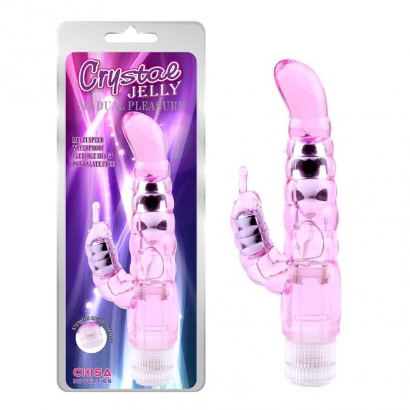 Розовый вибратор-кролик My Dual Pleasure - 21 см. Розовый вибратор-кролик My Dual Pleasure - 21 см.