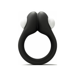 Черное эрекционное кольцо Zippy Vibrating Ring With Bullet