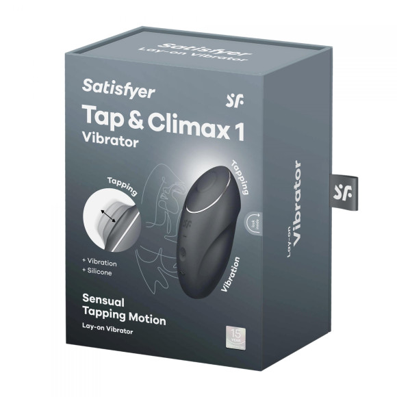 Серый вибростимулятор Tap & Climax 1 Серый вибростимулятор Tap & Climax 1
