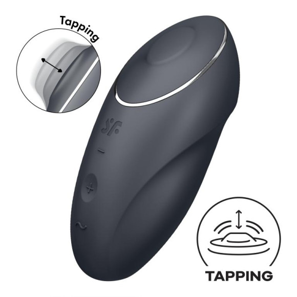 Серый вибростимулятор Tap & Climax 1 Серый вибростимулятор Tap & Climax 1