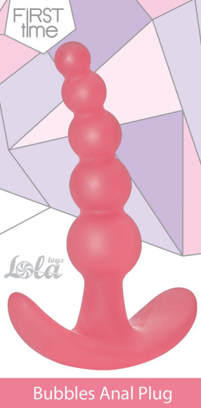 Розовая анальная пробка Bubbles Anal Plug - 11,5 см. Розовая анальная пробка Bubbles Anal Plug - 11,5 см.